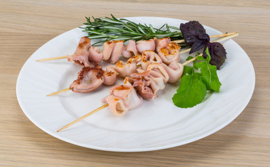 Grilled squid