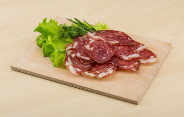 Sliced salami