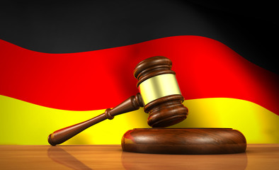 German Law And Justice Concept
