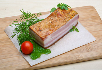 Raw bacon