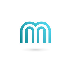 Letter M logo icon design template elements