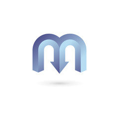 Letter M logo icon design template elements
