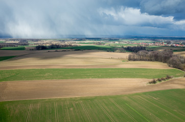 Obraz na płótnie Canvas Storm over the field