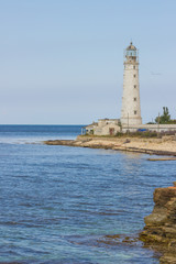 Fototapeta na wymiar lighthouse Tarkhankut in the western part of crimea