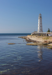 lighthouse Tarkhankut in the western part of crimea