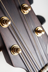 classical acoustic guitar closeup