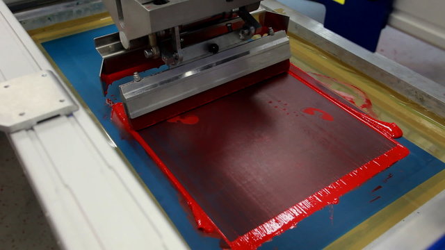 Screen printing manufacturing on t-shirts