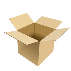 Realistic illustration of box