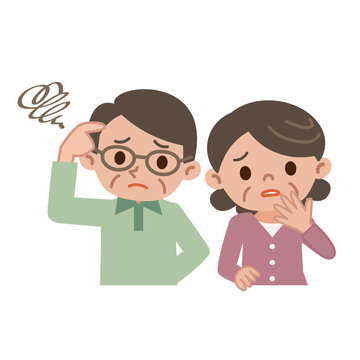 困惑するシニア夫婦