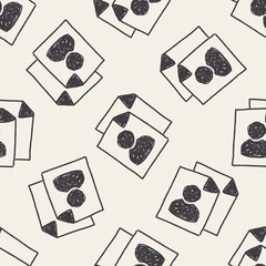 doodle id document seamless pattern background