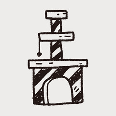 Pet cat tree doodle