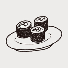 sushi doodle
