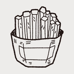 French fries doodle