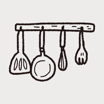 kitchen tool doodle