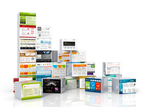 Webdesign, Templates, Vorlagen, Baukasten, Homepage, Website, 3D
