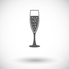 Wine flat icon