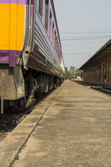 Obraz premium train station travel tourist shipping product concept