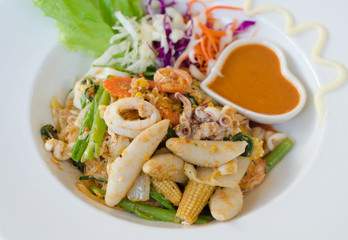Fried Seafood Sukiyaki