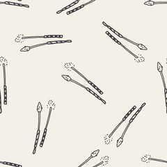 Pet cat toy doodle seamless pattern background