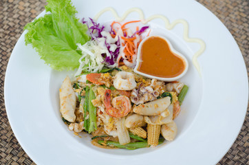 Fried Seafood Sukiyaki