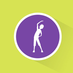 sport fitness man exercise workout flat icon