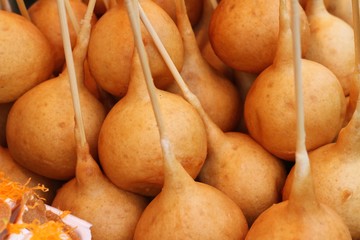 fried pastry, fried snacks in Thailand.