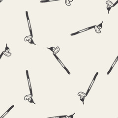 golf doodle seamless pattern background