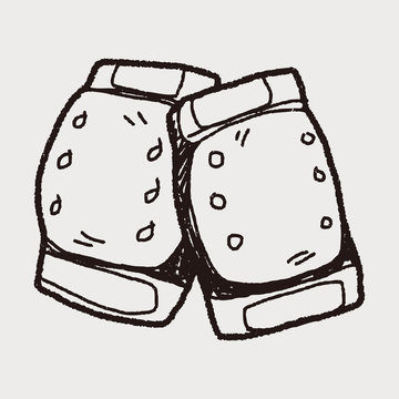 knee pads doodle