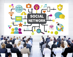 Social Media Social Networking Connection Global Concept