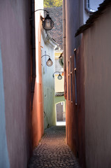 String Street  is the narrowest street in the city of  Romania.