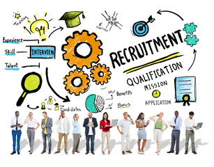 Ethnicity People Recruitment Digital Divices Searching Concept