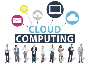 Cloud Computing Network Online Internet Storage Concept