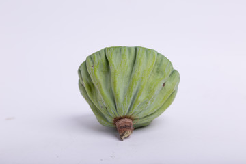 Naklejka premium Lotus seeds./Lotus pods against white.