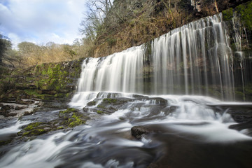 Fototapeta na wymiar Welsh waterfall