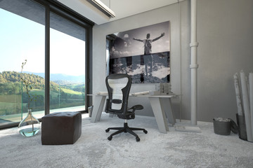 Architectural Interior Design for a Home Office