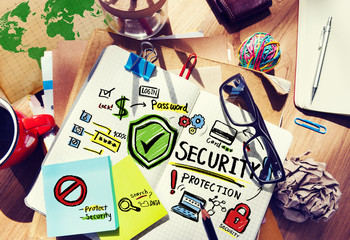 Paperwork Security Protection Information Login Concept