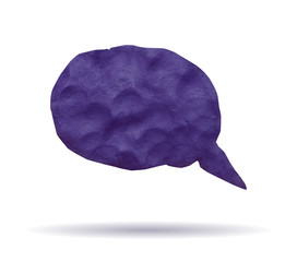 A vector illustration of a plasticine banner.