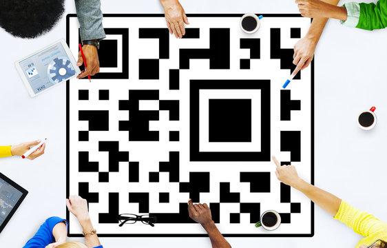 Quick Response Code Merchandise Digital Data Concept