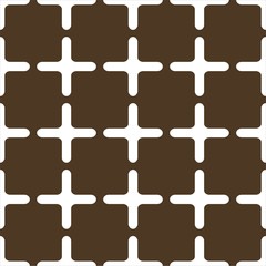 Muster Gitter braun weiß geometrisch symetrisch