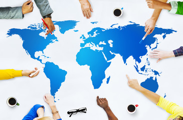 Global Communications Social Networking Online World Map Concept © Rawpixel.com