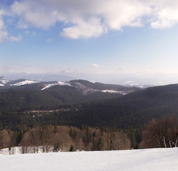 Winter mountain landscape