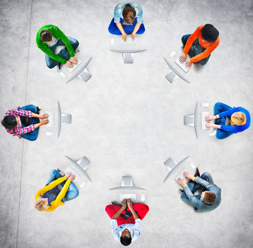 Diversity Teamwork Communication Digital Networking Concept
