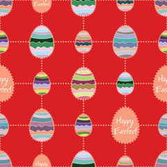 Happy easter cute holiday background seamless