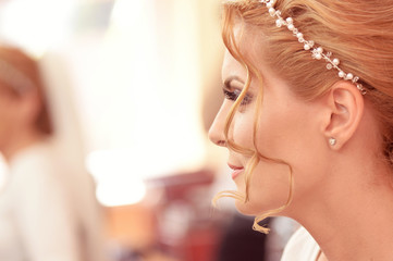 Portrait of a bride getting ready © hreniuca