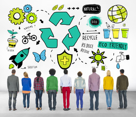 Recycle Reuse Reduce Bio Eco Friendly Environment Concept