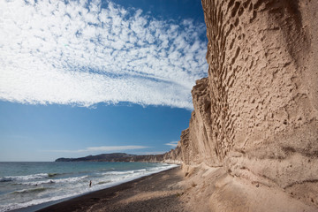 Santorini beach Vlychada, Greece