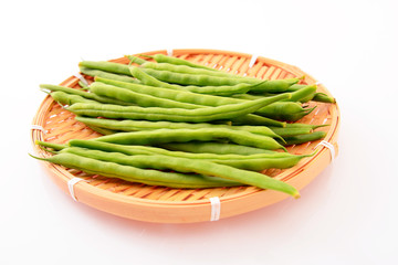 新鮮なサヤインゲン