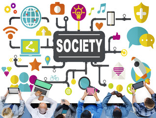 Society Community Global Togetherness Connecting Internet