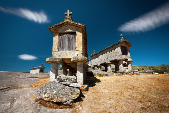 Espigueiros, or Granary in Sojo, Portugal