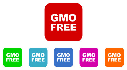gmo free vector icon set